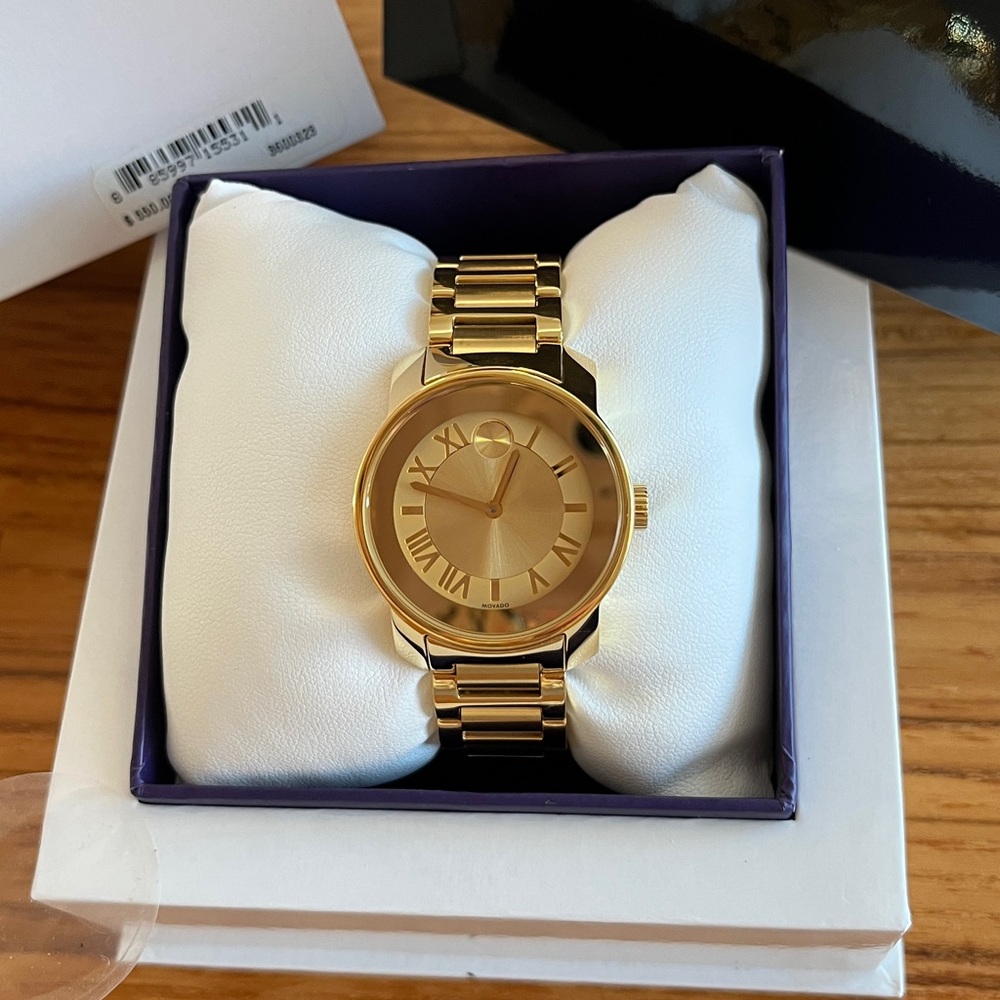 Movado BOLD Gold Tone Watch 3600323